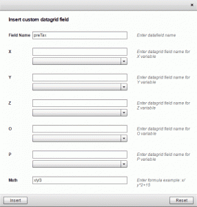 StoreReport Data Grid custom math